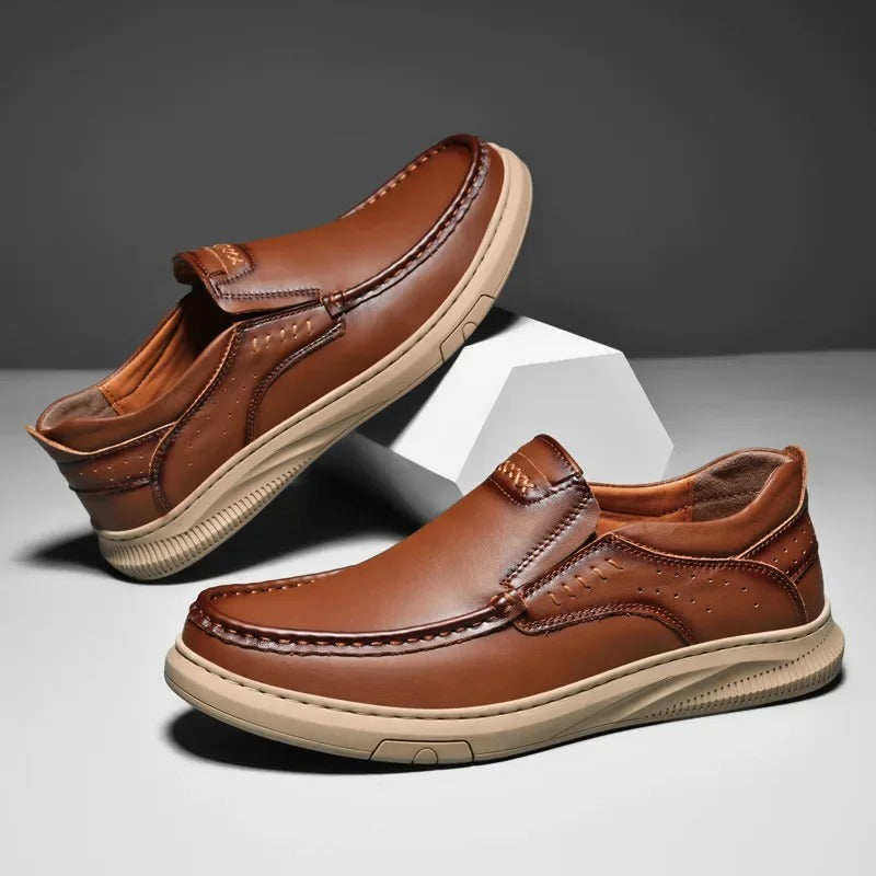 Adrian | Skórzane Slip-Ony