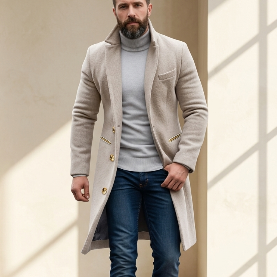 Mannus | Zimowy Płaszcz Trench