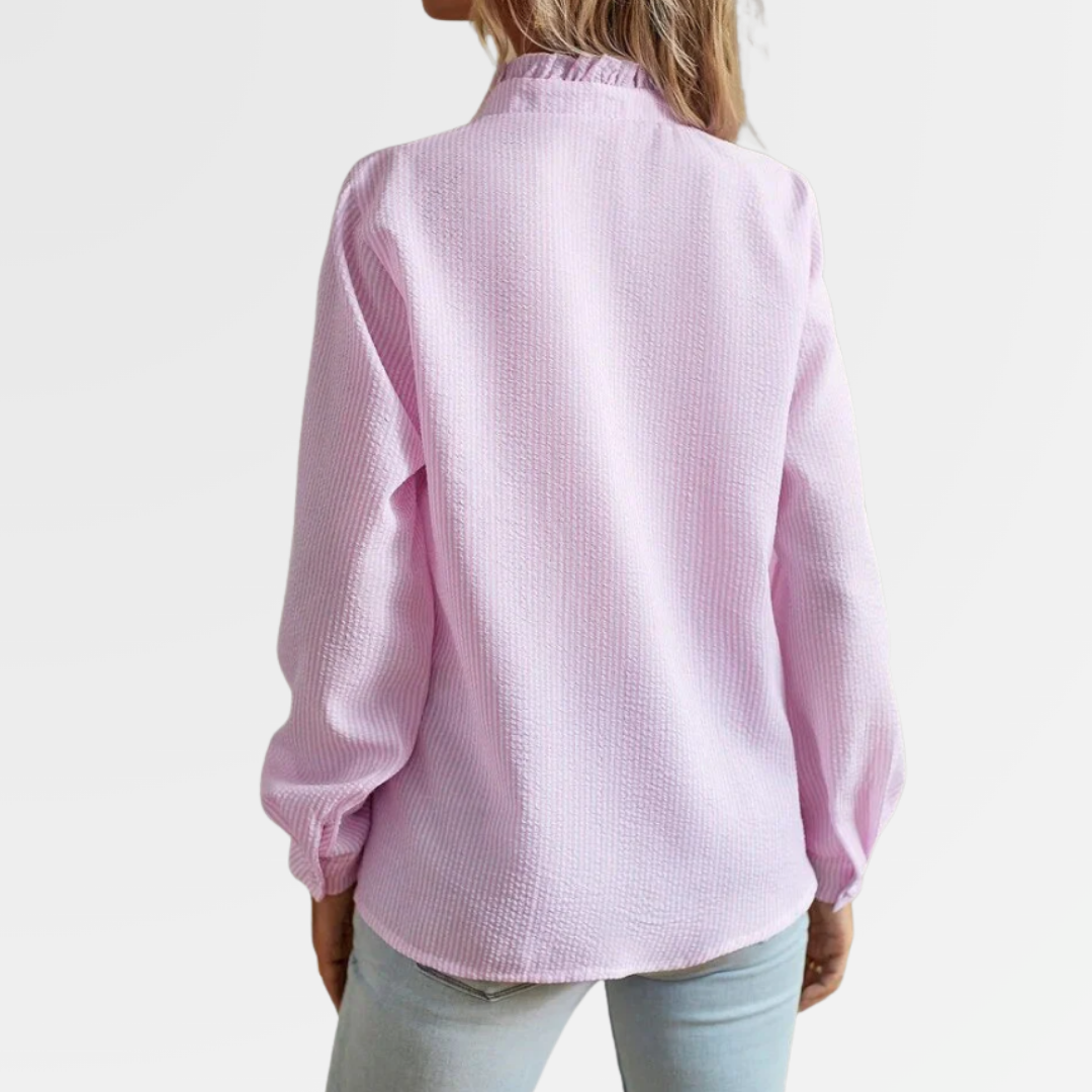 Agnete | Elegancka Bluzka w Paski