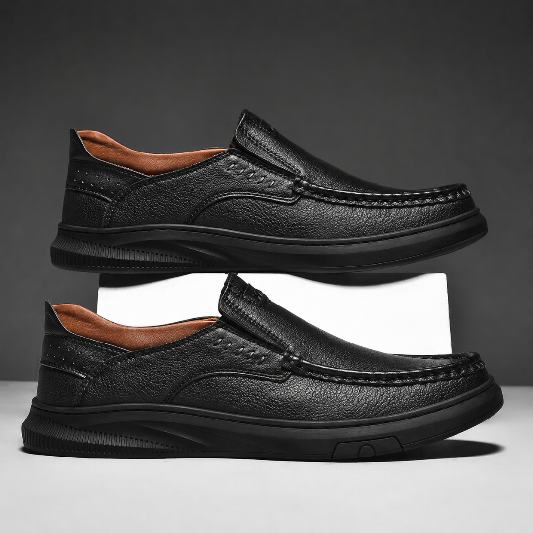 Adrian | Skórzane Slip-Ony