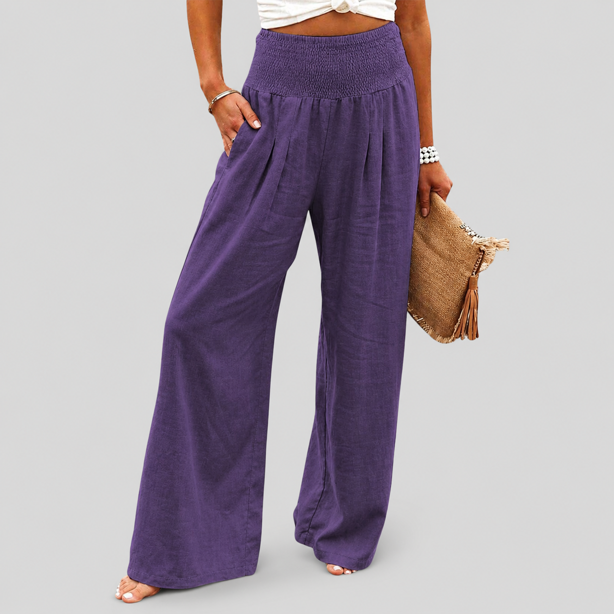 Thearya - Szerokie Spodnie Casual
