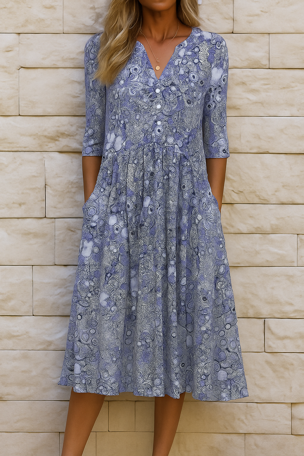 OLIVIA | Elegancka Sukienka z Dekoltem w Sercie