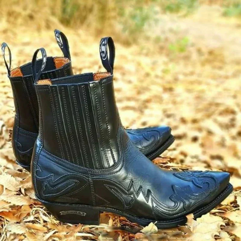 Męskie Kowbojskie Botki | Wygodne Botki