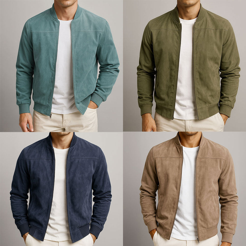 Adam – Zamszowa kurtka bomber premium