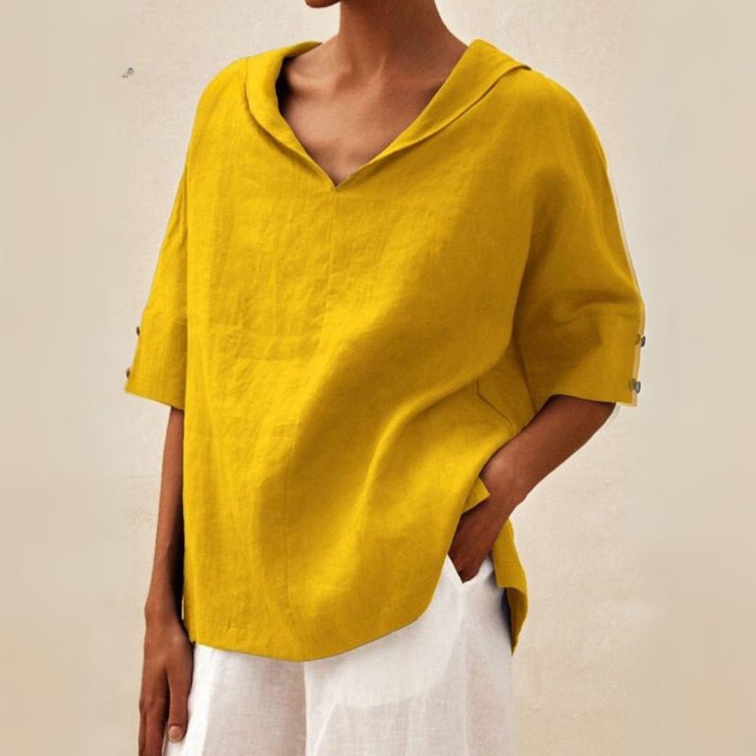 Christine | Elegancki Lniany Top