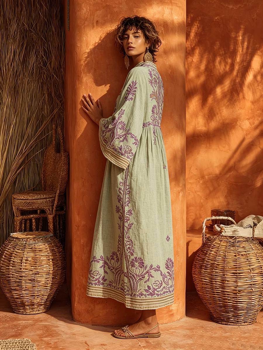 Celestina | Robe bohème au charme méditerranéen