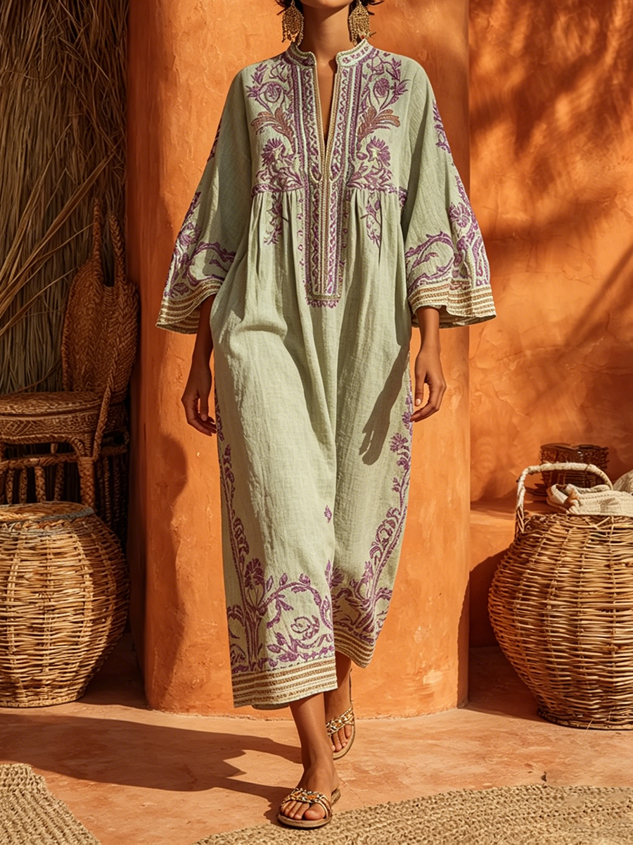 Celestina | Robe bohème au charme méditerranéen