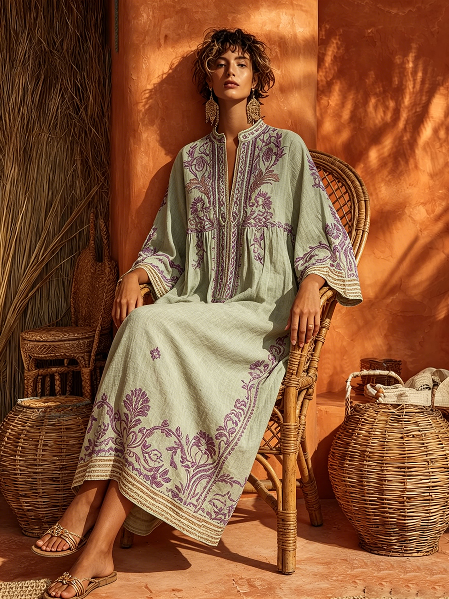 Celestina | Robe bohème au charme méditerranéen
