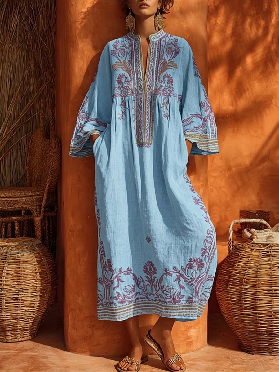 Celestina | Robe bohème au charme méditerranéen