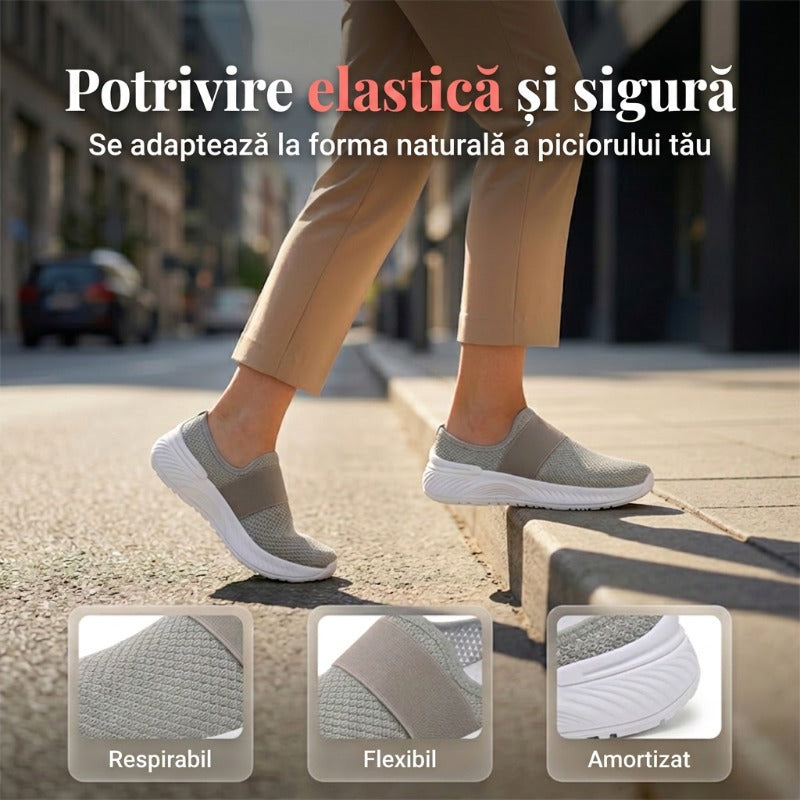 ⏰ Pantofi fără șireturi pentru femei, antiderapanti și respirabili