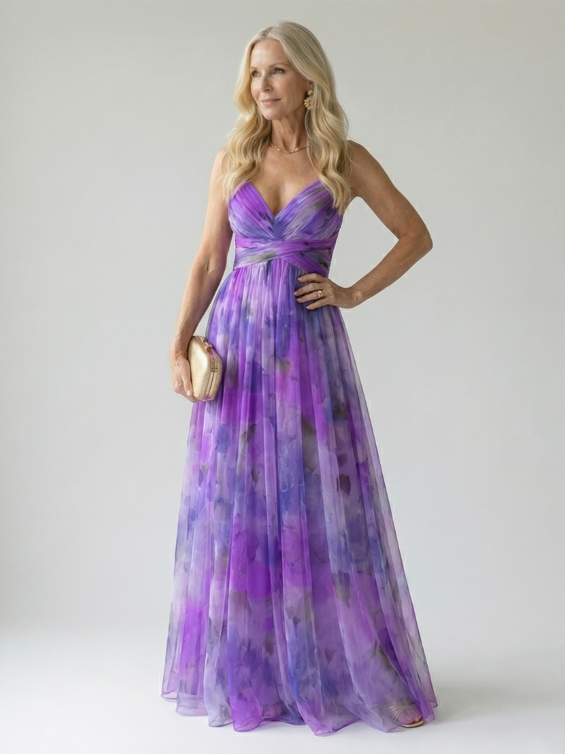 Isel | Miękka sukienka maxi typu wrap