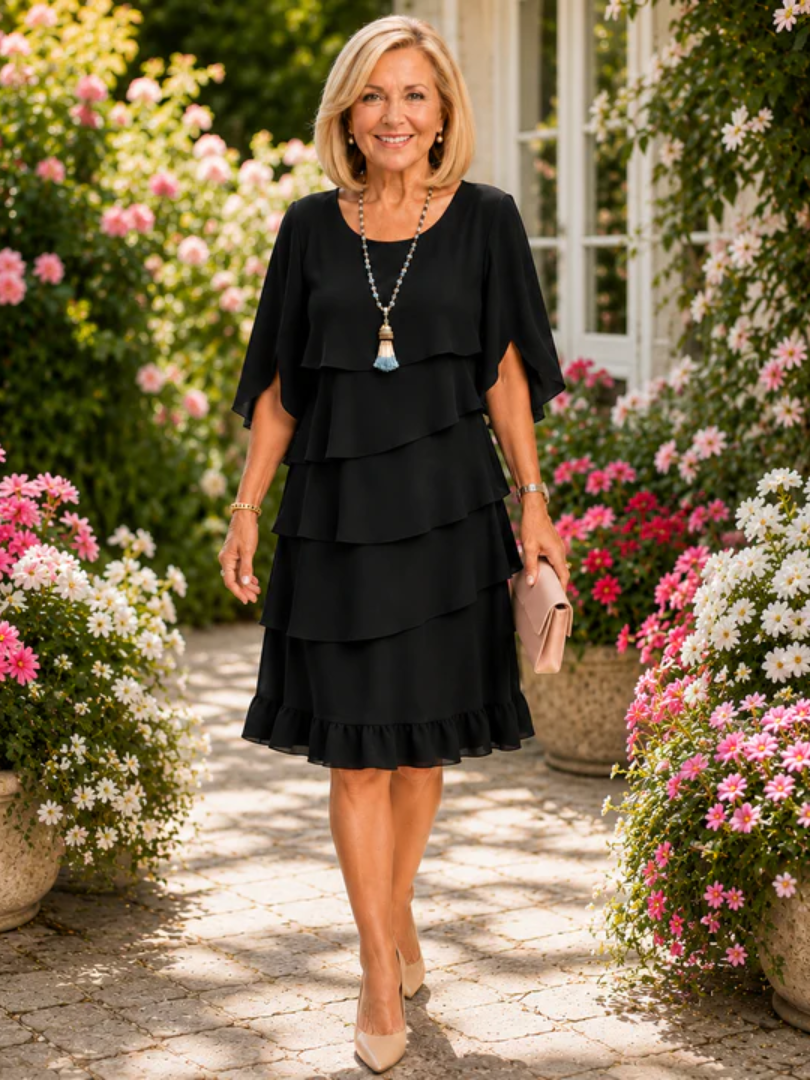 Patricia komfortkjole i Sort