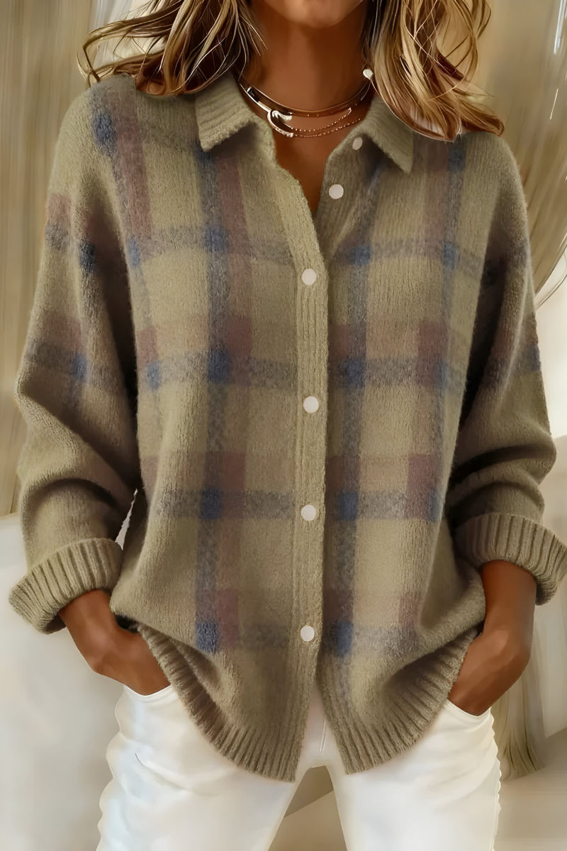 Tesa™ | Blød Strikcardigan med Tern