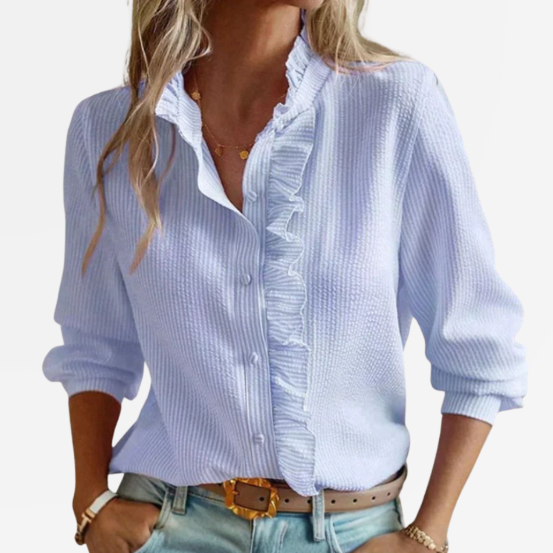 Agnete | Elegancka Bluzka w Paski