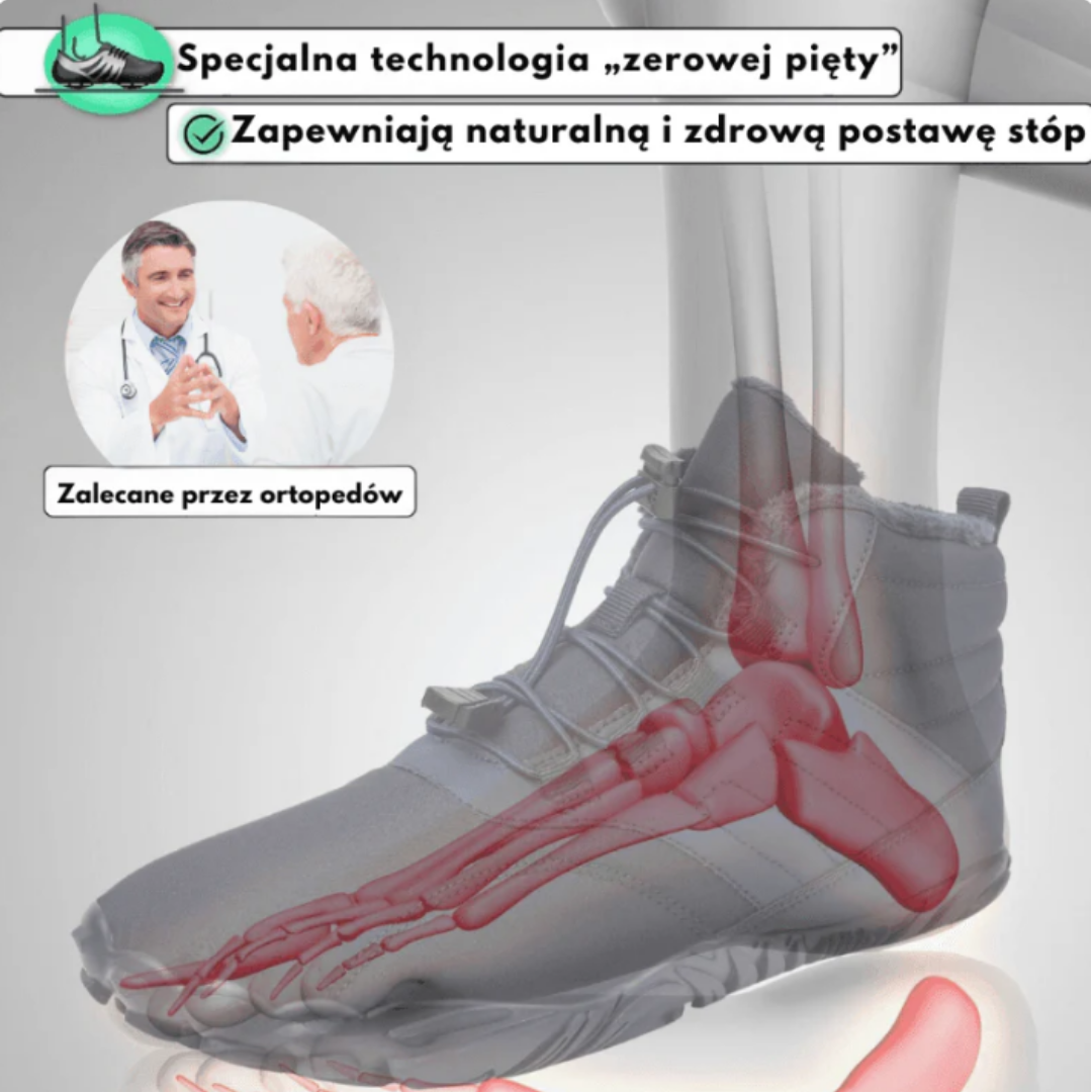 ORTOFLEX Alpine™ | buty Barefoot – ciepłe i uśmierzające ból