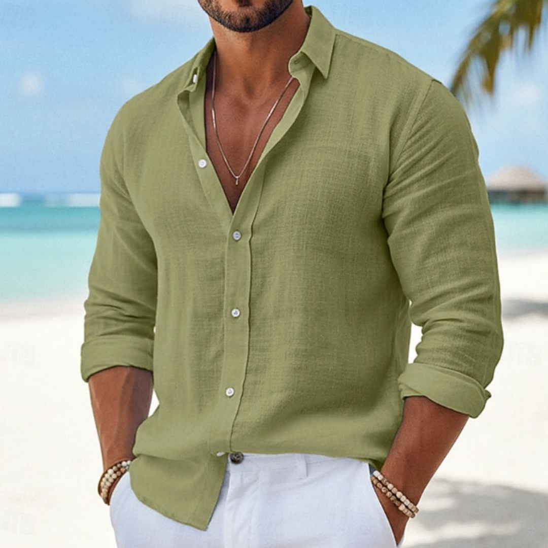 Liam | Casualna Koszula Lniania