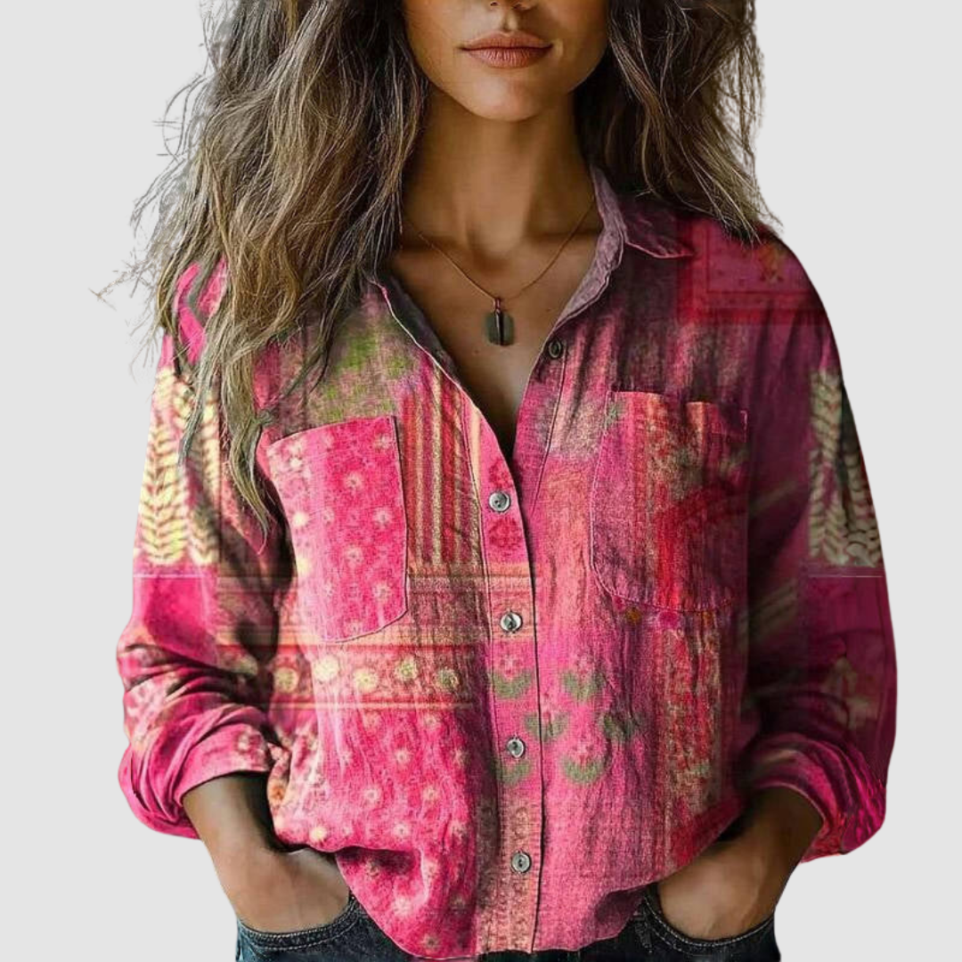 Morena | Vintage Printowana Bluzka