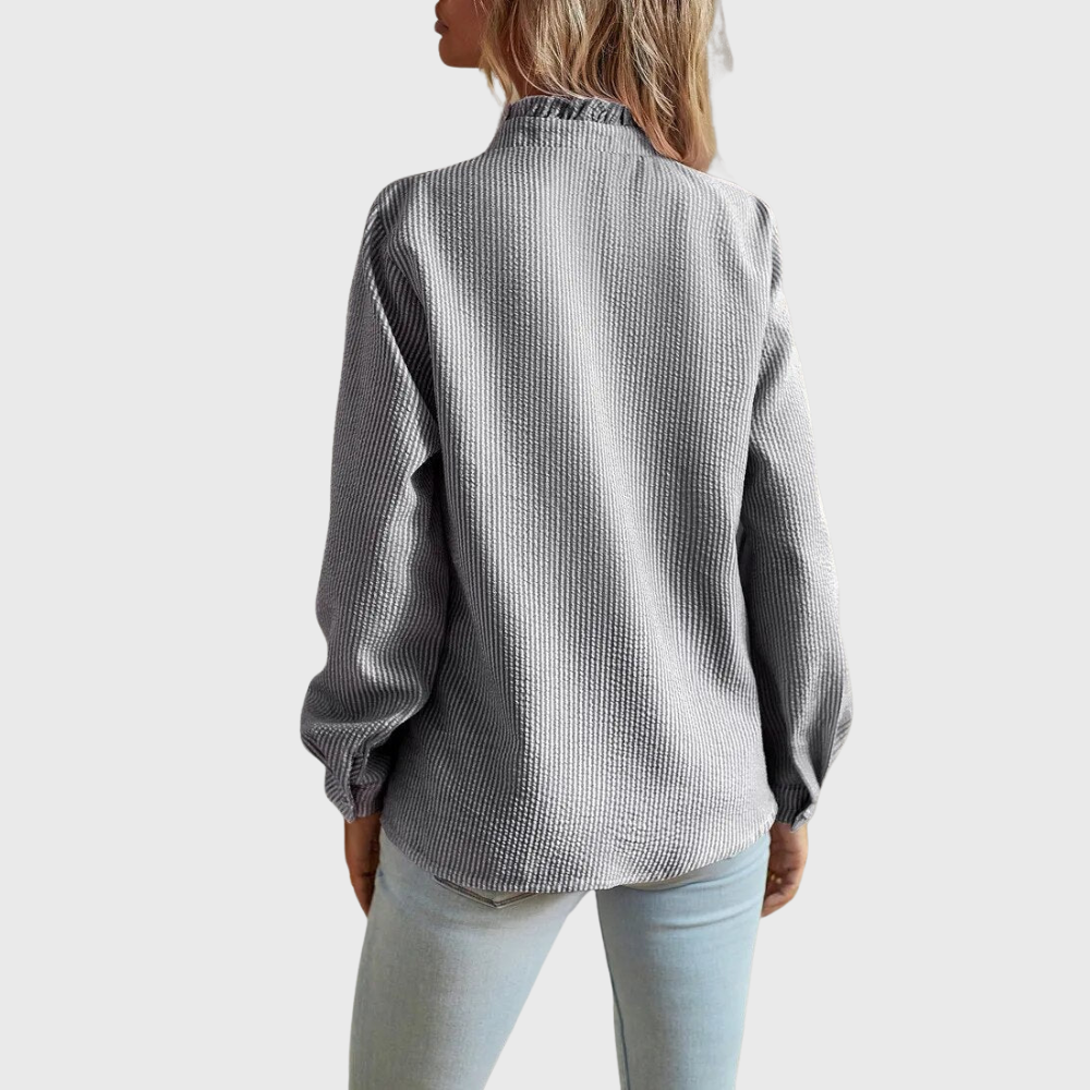 Agnete | Elegancka Bluzka w Paski