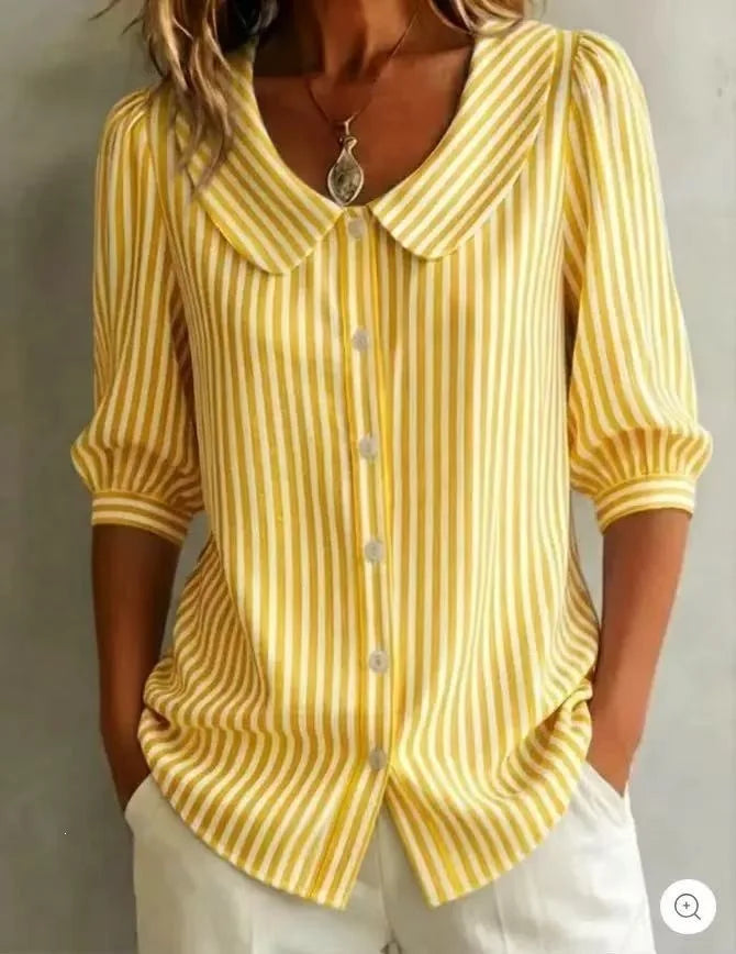 Alice - Afslappet stribet bluse