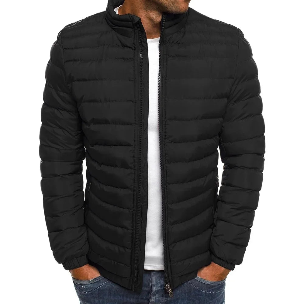 MATEUSZ| KURTKA PUFFER QUILTÉE W STYLU MIEJSKIM DLA MĘŻCZYZN