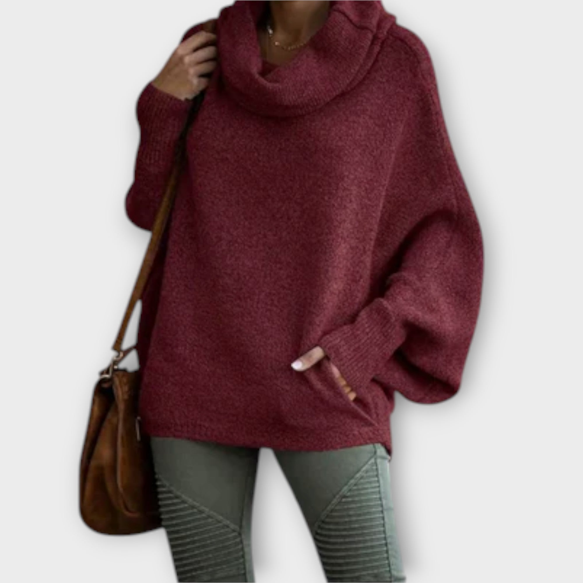 Jorra™ - Elegant sweater med skildpaddemønster