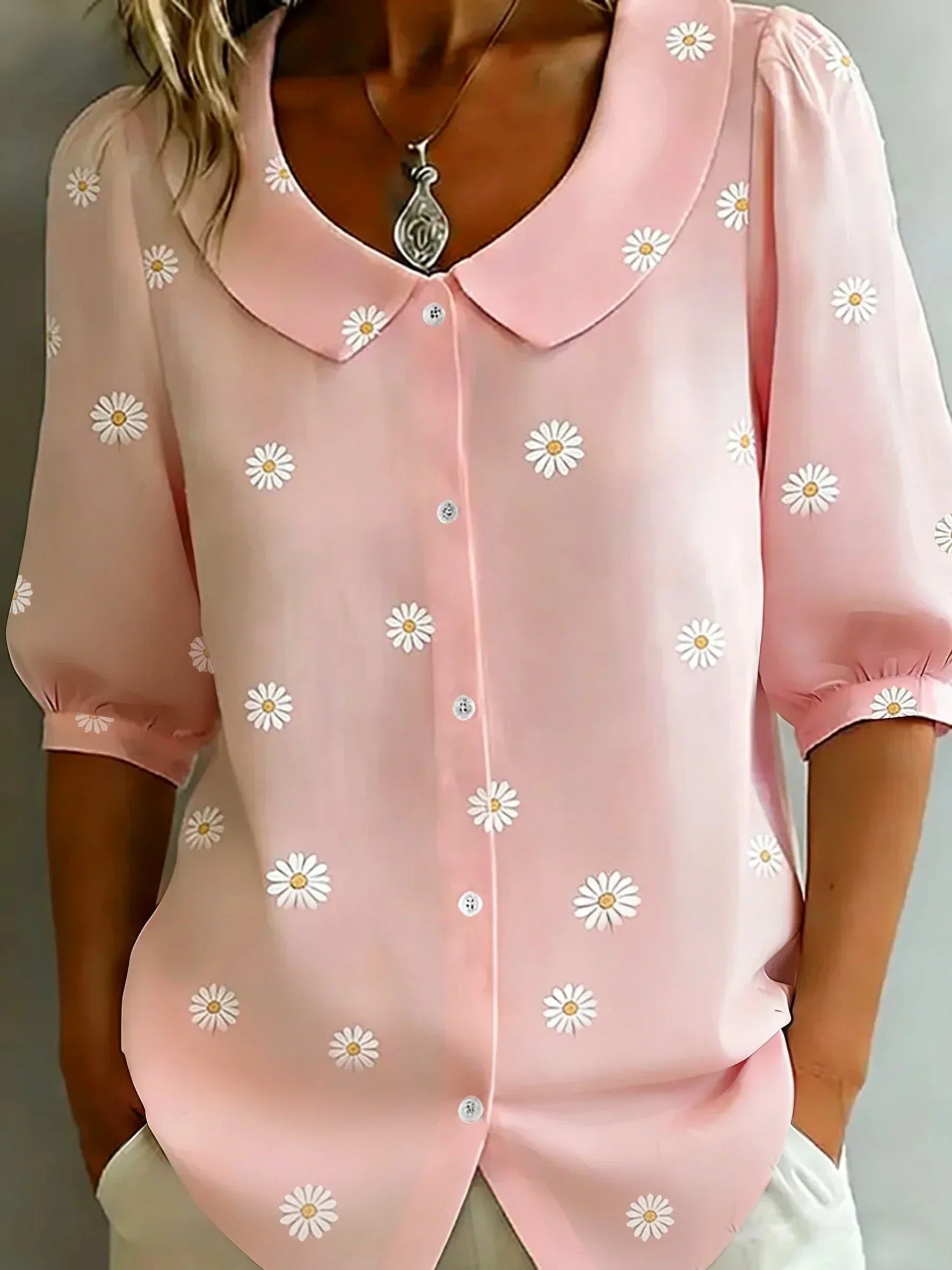 Elise - Blomstret bluse