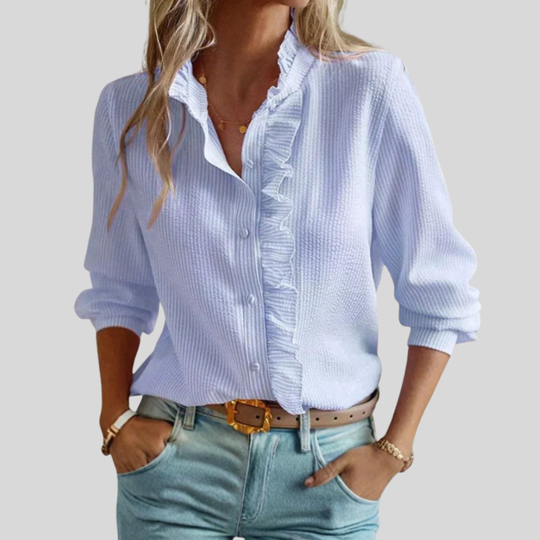 Agnete | Elegancka Bluzka w Paski