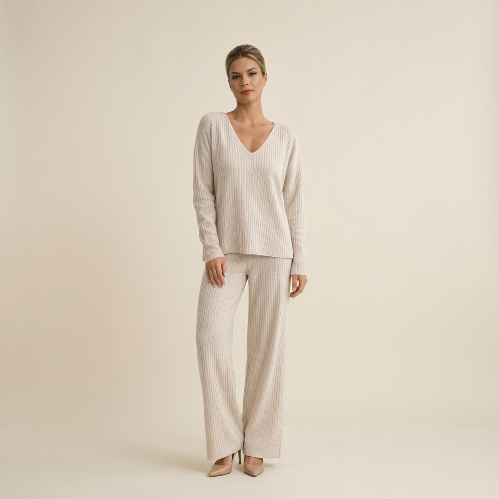 WIKTORIA | Komplet z luźną bluzką