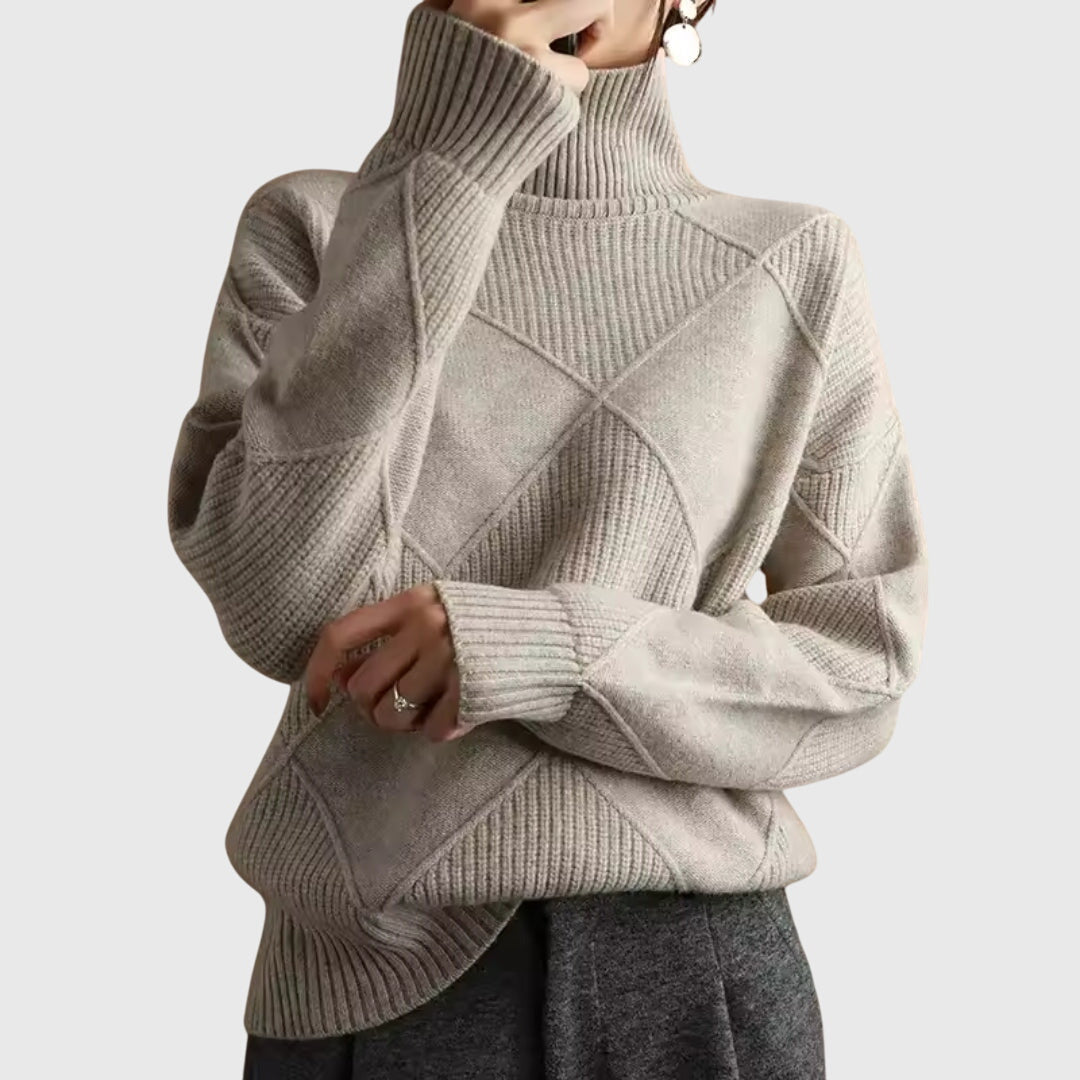 Angela | Sweter z golfem