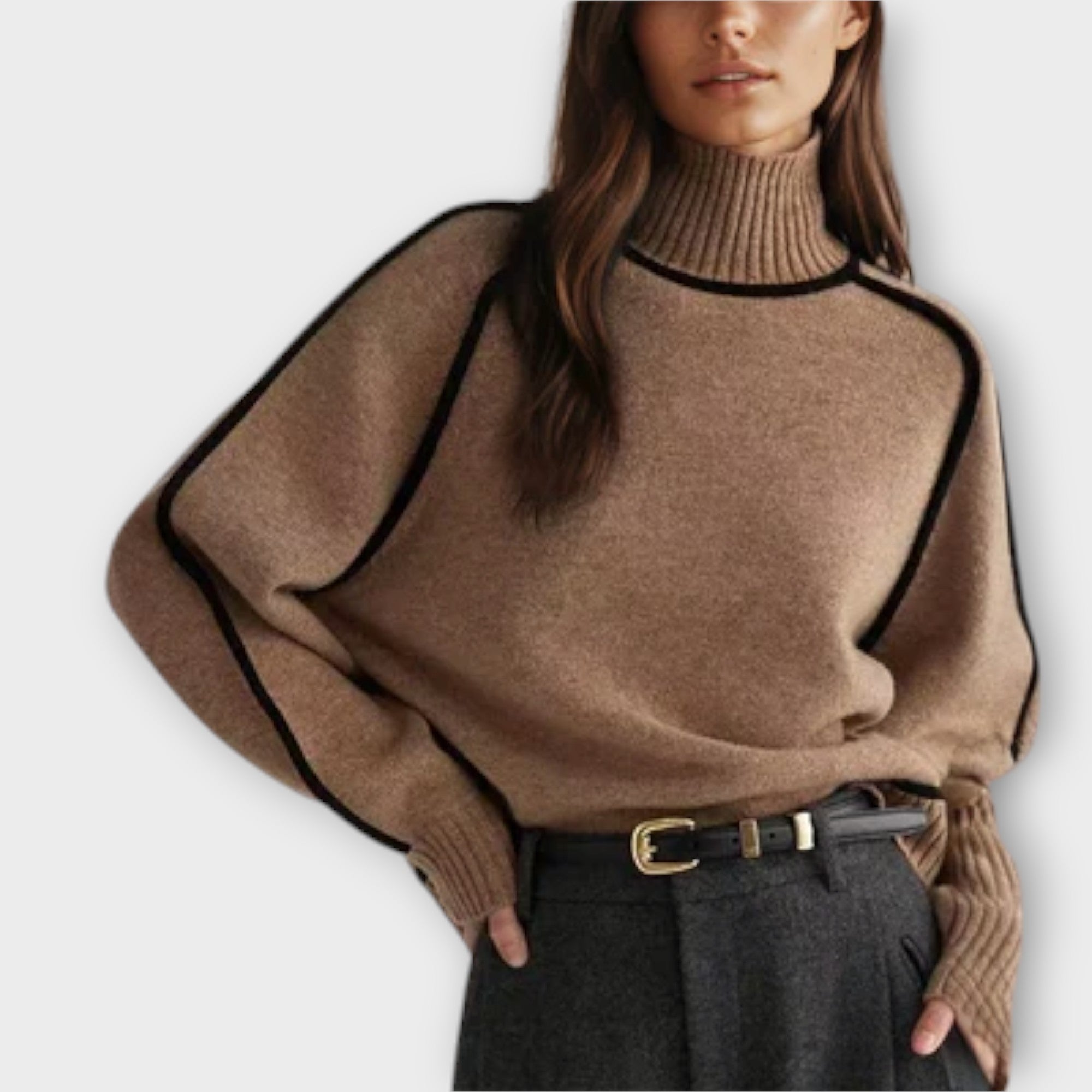 Mystica™ - Blød og elegant rullekrave sweater