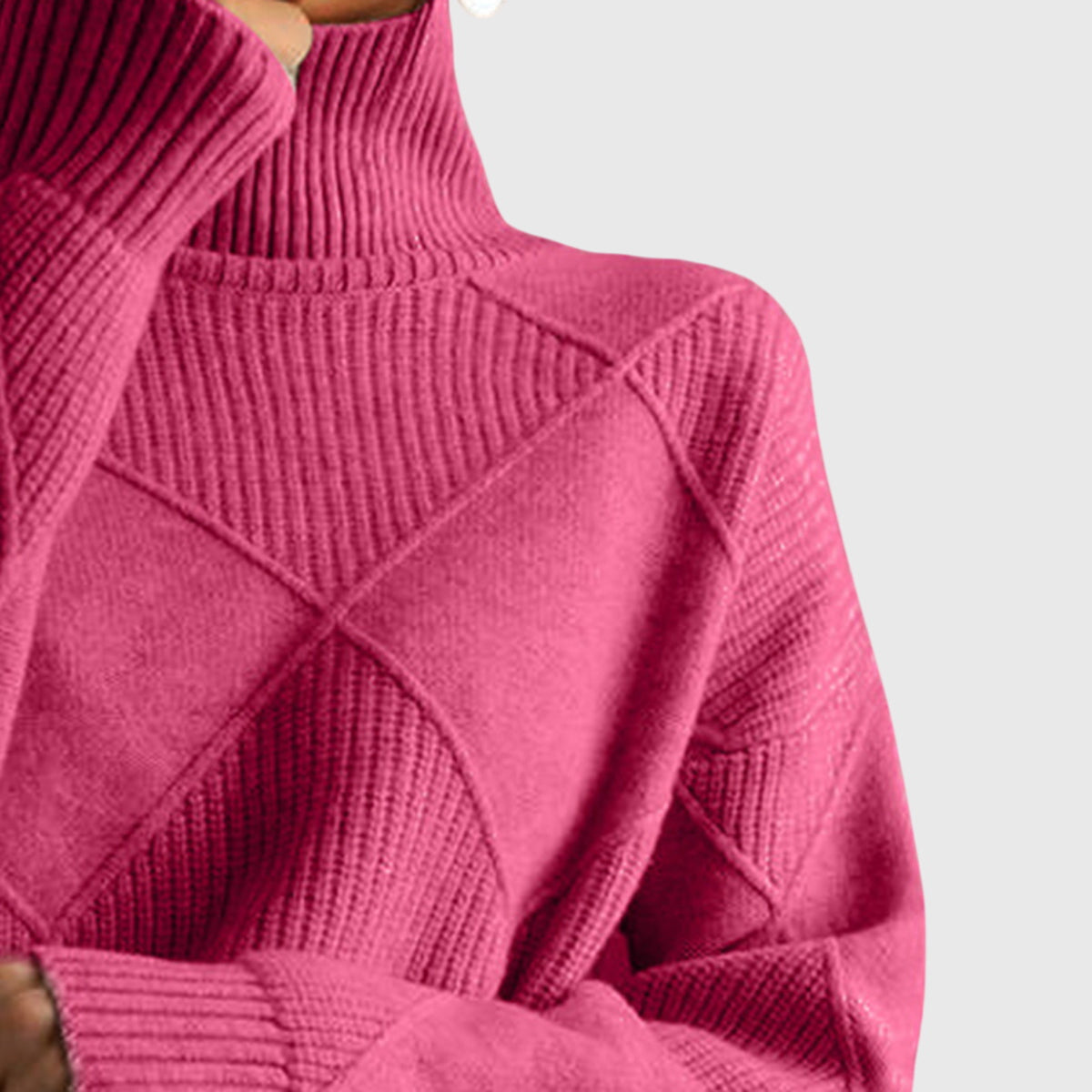 Angela | Sweter z golfem