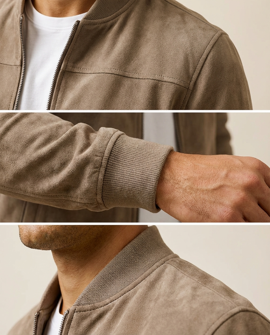 Adam – Zamszowa kurtka bomber premium