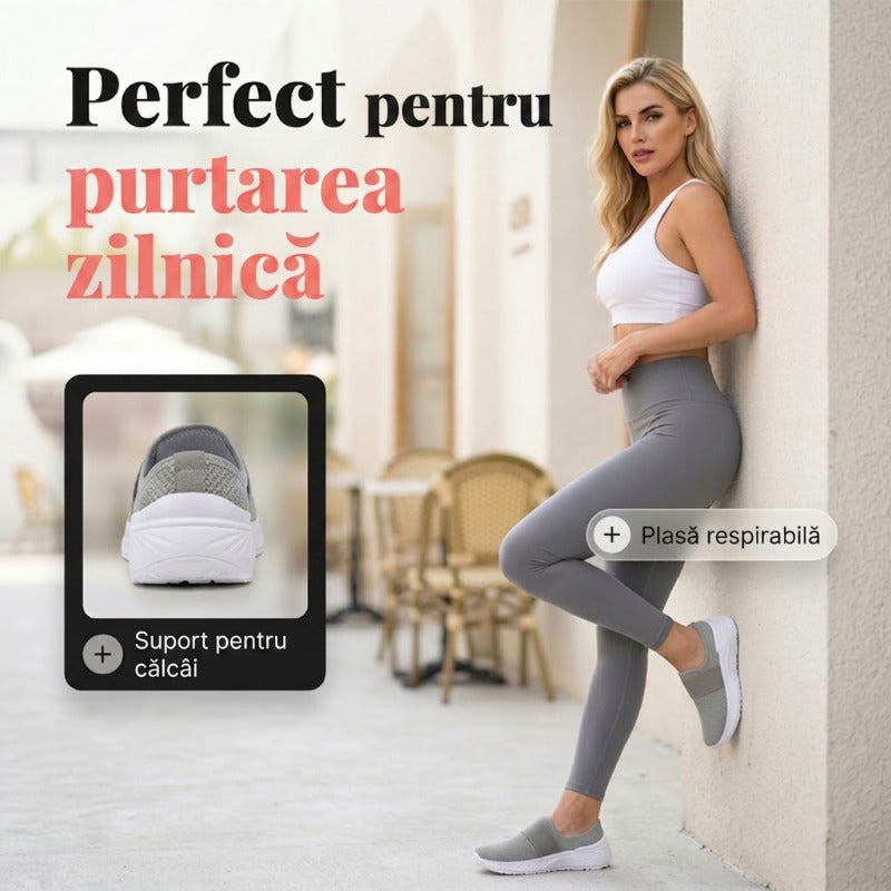 ⏰ Pantofi fără șireturi pentru femei, antiderapanti și respirabili